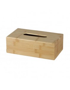 Caja de pañuelos de bambú