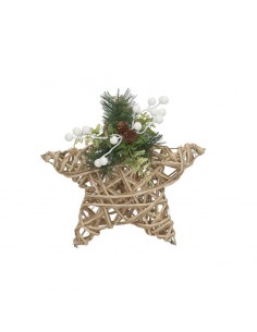 Estrella de Navidad rústica...