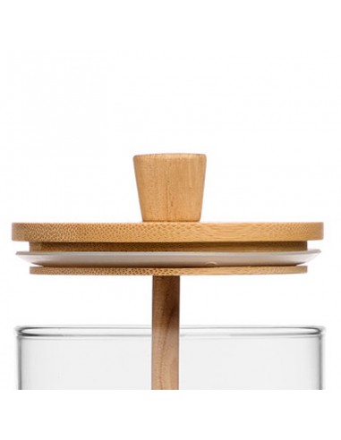 Tarro de miel tapa de bambú 500ml