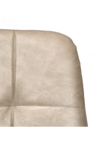 Silla tapizada efecto cuero Azura