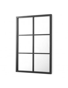 Espejo ventana metal negro...