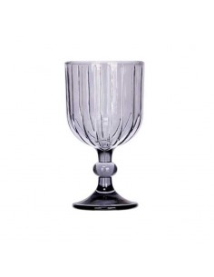 Copa cristal azul rayas... 2