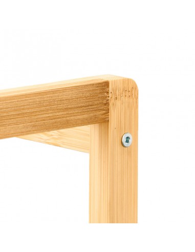 Carro bambú 3 niveles con ruedas