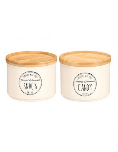 Bote apilable crema con... 2