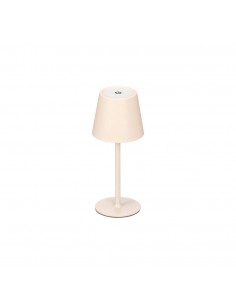Lámpara de mesa metal beige... 2