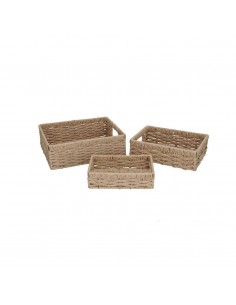 Cesta rectangular fibra...