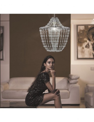 Lámpara colgante cromo Sare Lámpara colgante cromo Sare