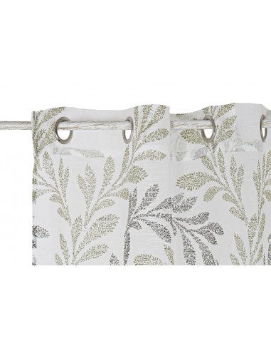 Cortina visillo verde 140x270cm Moreira