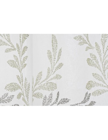Cortina visillo verde 140x270cm Moreira