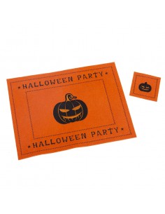 Salvamantel naranja Halloween