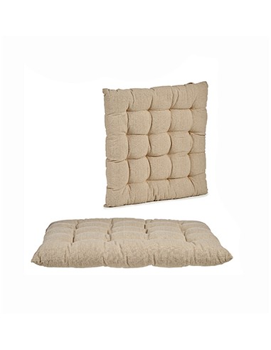 Cojín para silla crema liso 40cm Alaya