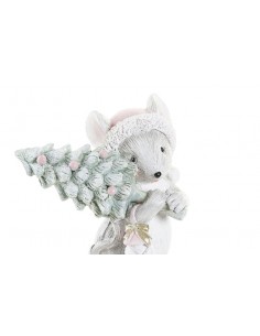 Ratón resina árbol rosa 2