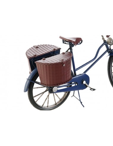 Bicicleta con cestas metal vintage