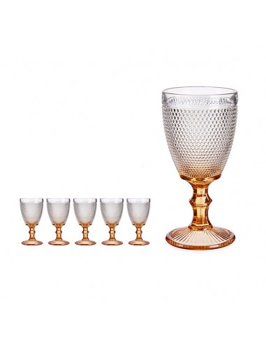 Copa de vino pie ambar Copa de vino pie ambar