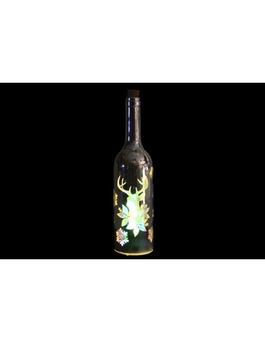 Botella led cromado