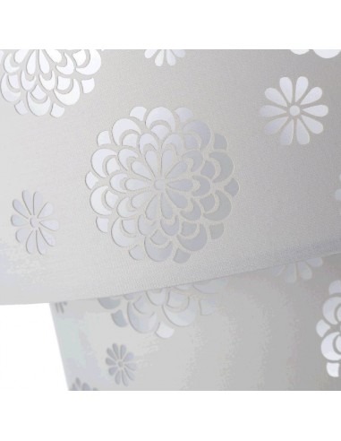 Lámpara techo blanca doble pantalla...