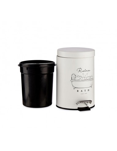 Papelera baño blanca deals