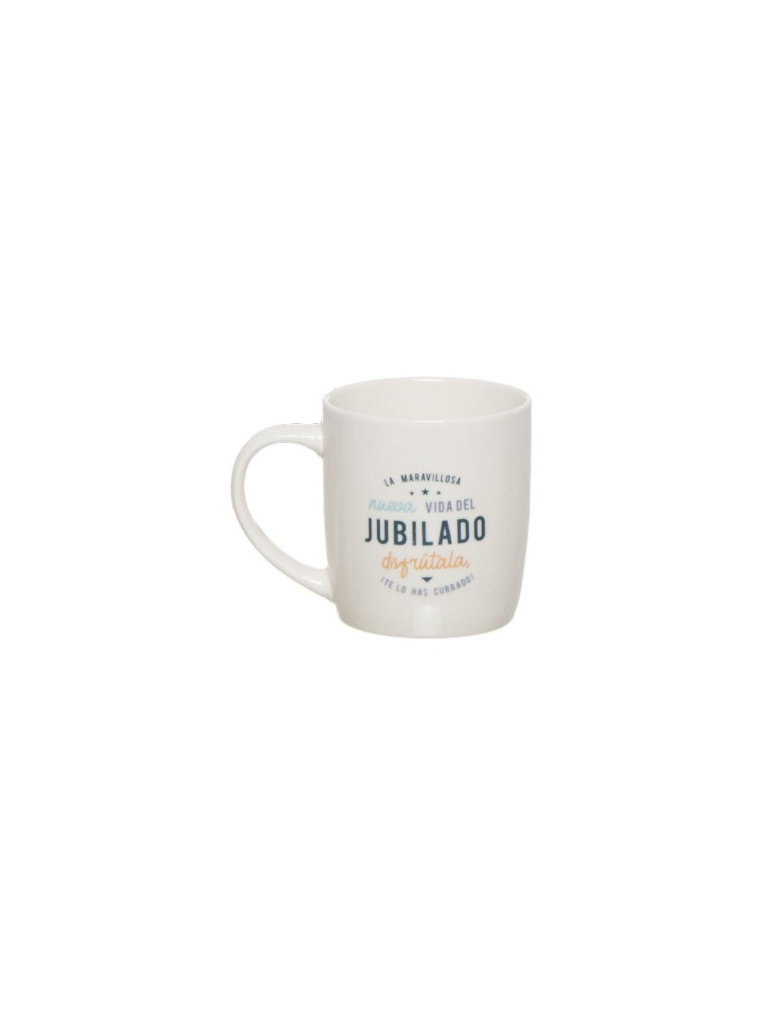 Taza cerámica cuadrada de 350 ml